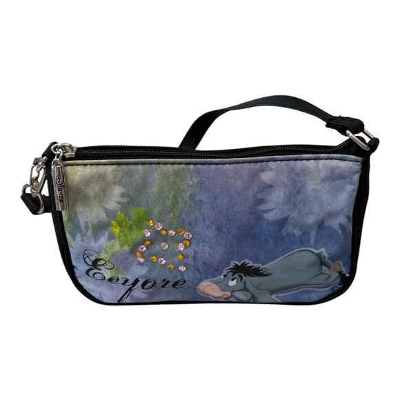 Disney Eeyore Mini Shoulder Bag Rhinestone Floral Design Early 2000s - Picture 1 of 4